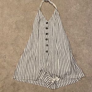 Cooperative Parker Button-Front Halter Romper NWT